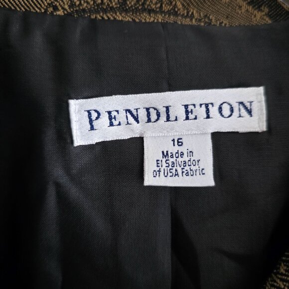 Pendleton Paisley Tapestry Blazer Size 16 Needlepoint Look Upholstery Deadstock - Picture 2 of 11